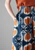 Clamp Dyed Poplin Skirt | Russet Orange sold by TOAST