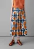 Clamp Dyed Poplin Skirt | Russet Orange sold by TOAST