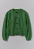 Eden Wool Cashmere Raglan Cardigan | Mineral Green sold by TOAST