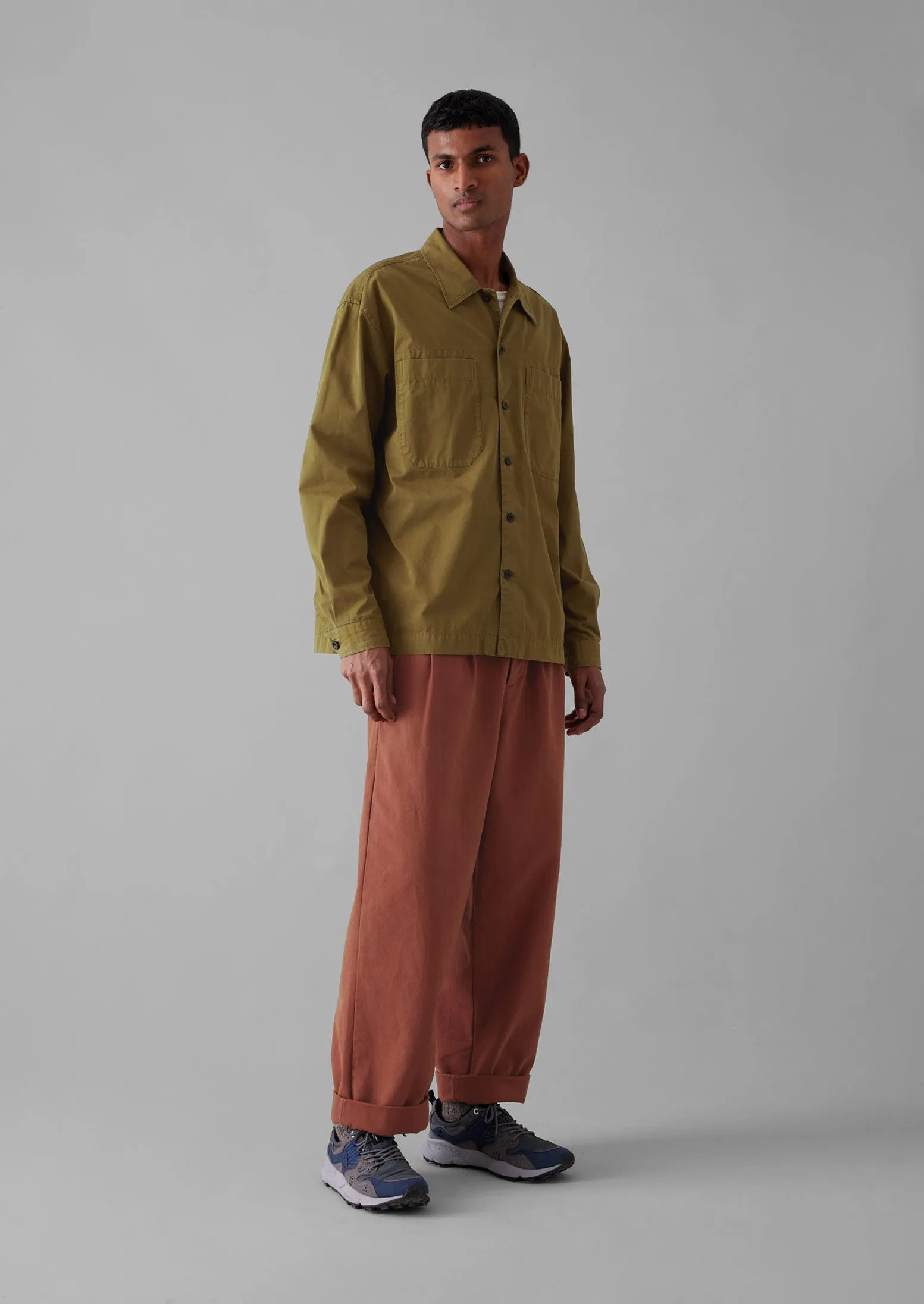 Garment Dyed Cotton Twill Shirt | Golden Sand sold by TOAST product image thumbnail 2
