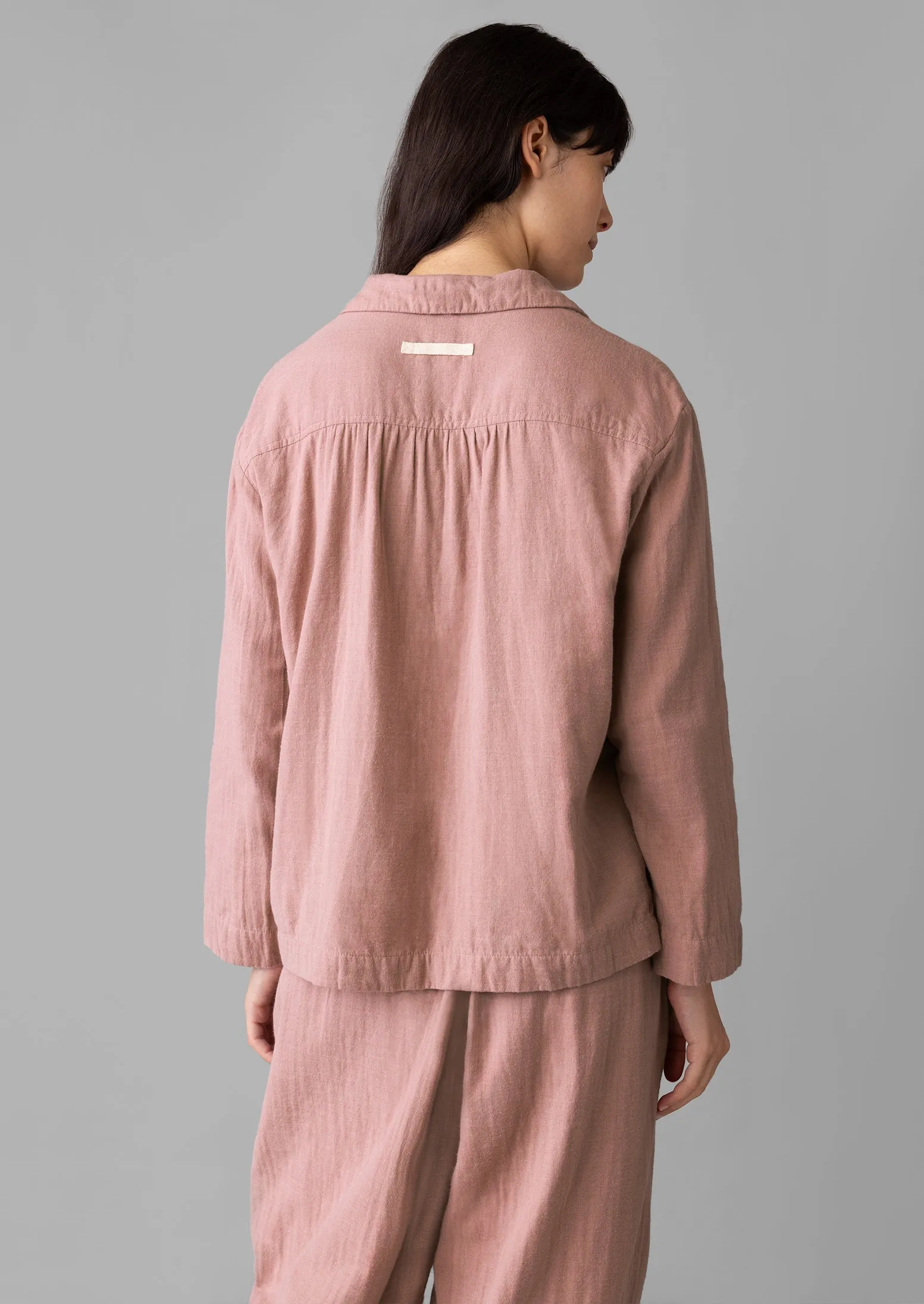 Mia Soft Double Cotton Pyjamas | Pink sold by TOAST product image thumbnail 4