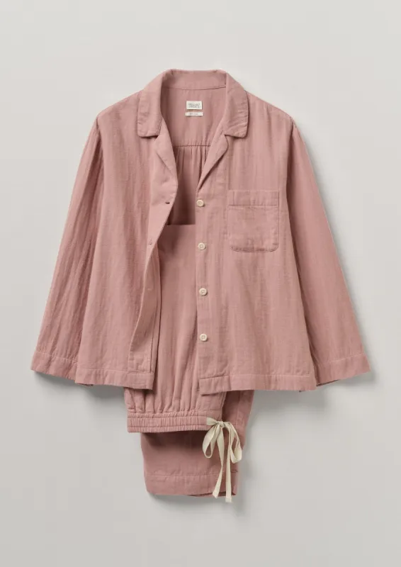 Mia Soft Double Cotton Pyjamas | Pink sold by TOAST