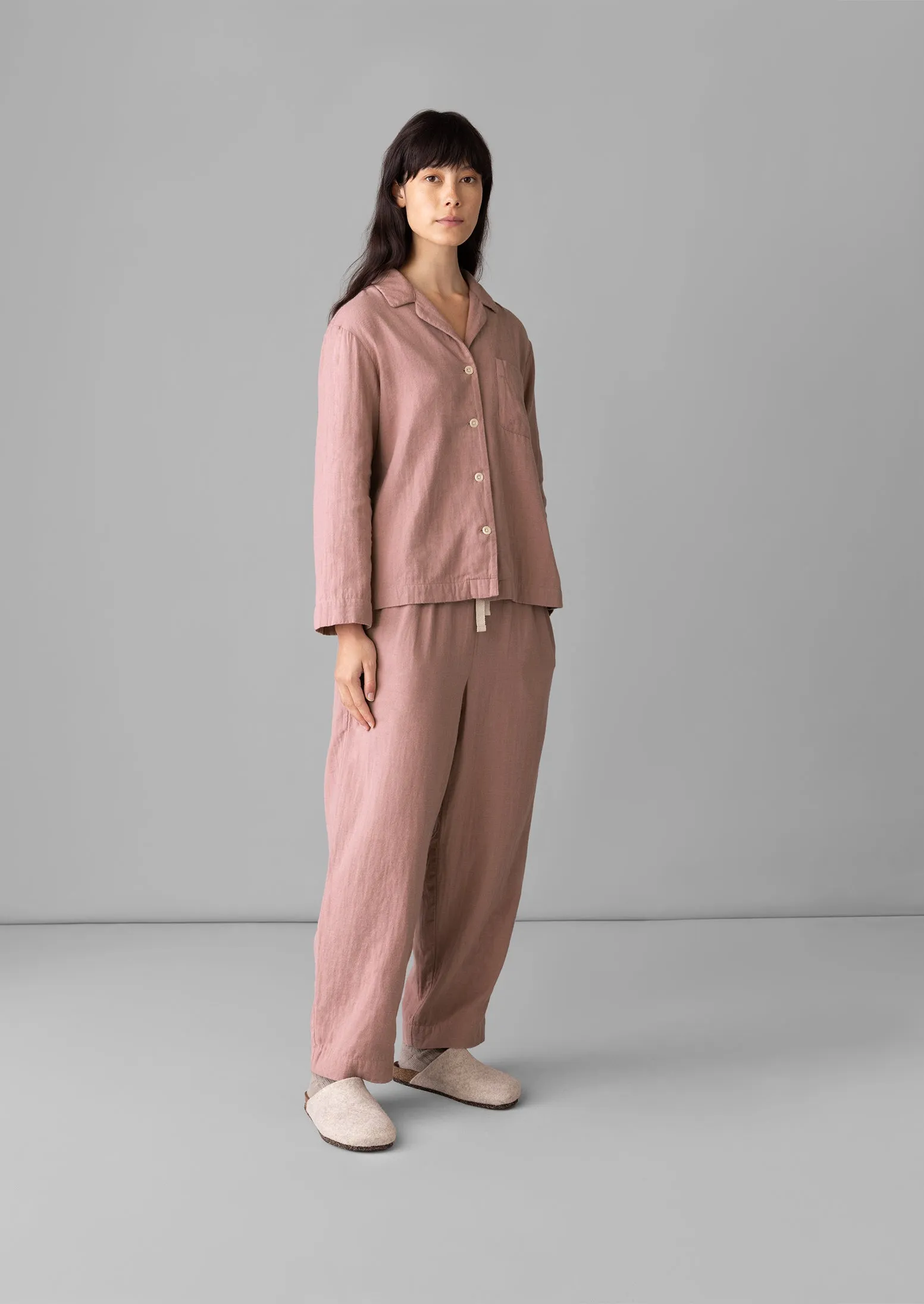 Mia Soft Double Cotton Pyjamas | Pink sold by TOAST product image thumbnail 3