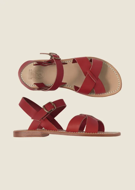 La Botte Gardiane Pac Sandals | Red sold by TOAST