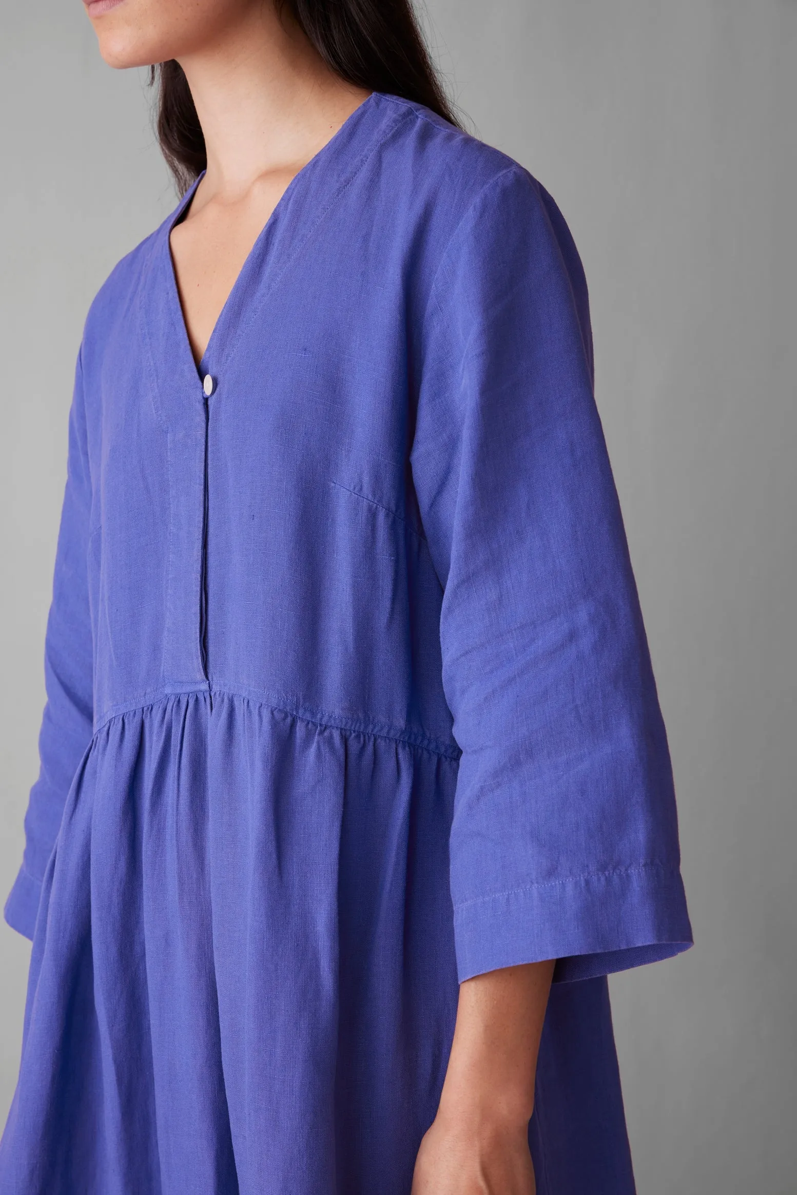 V-Neck Garment Dyed Linen Dress | Bilberry sold by TOAST product image thumbnail 3