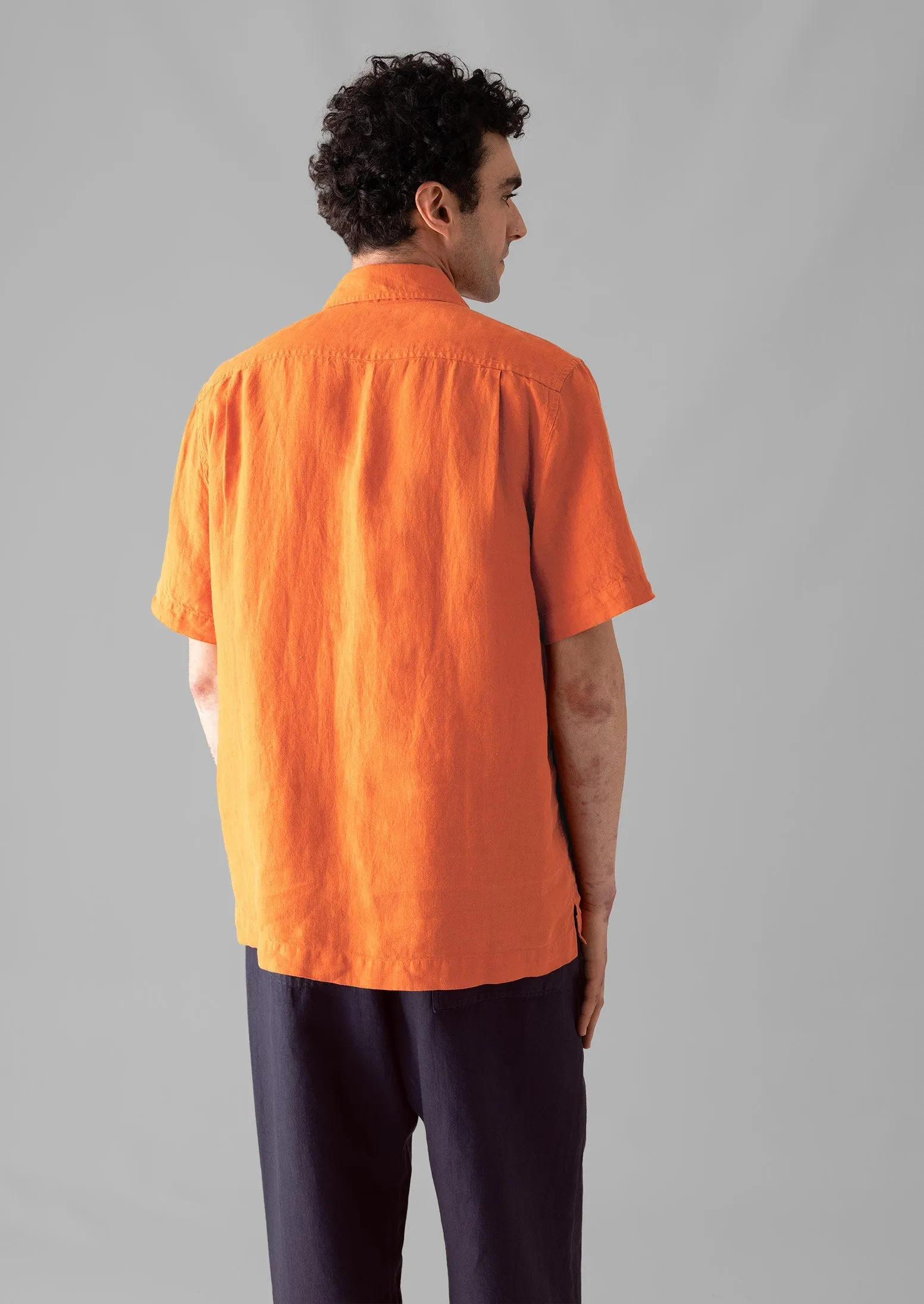 Linen Short Sleeve Shirt | Clementine sold by TOAST product image thumbnail 4