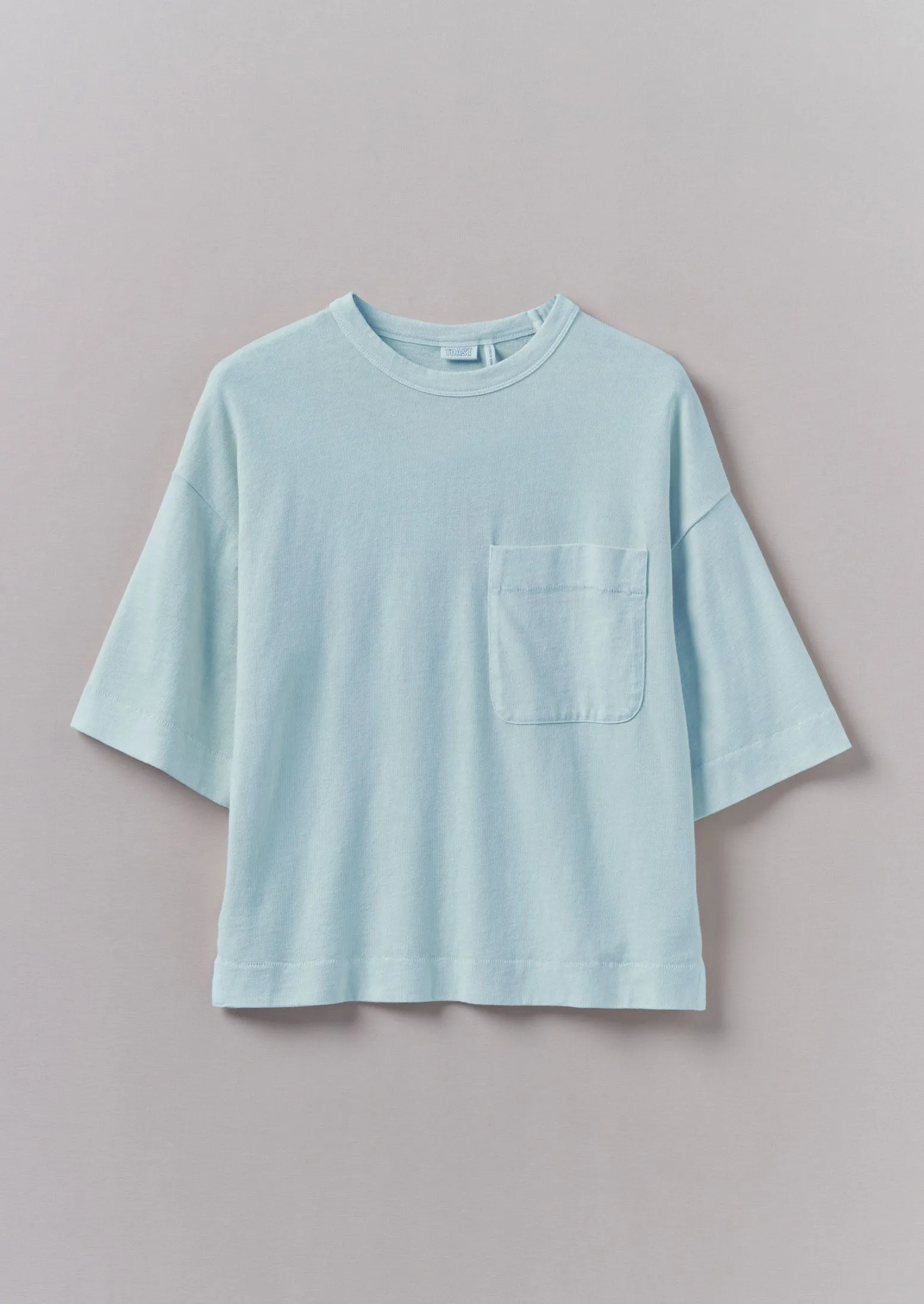 Mineral Dyed Organic Cotton Boxy Tee | Sky Blue sold by TOAST