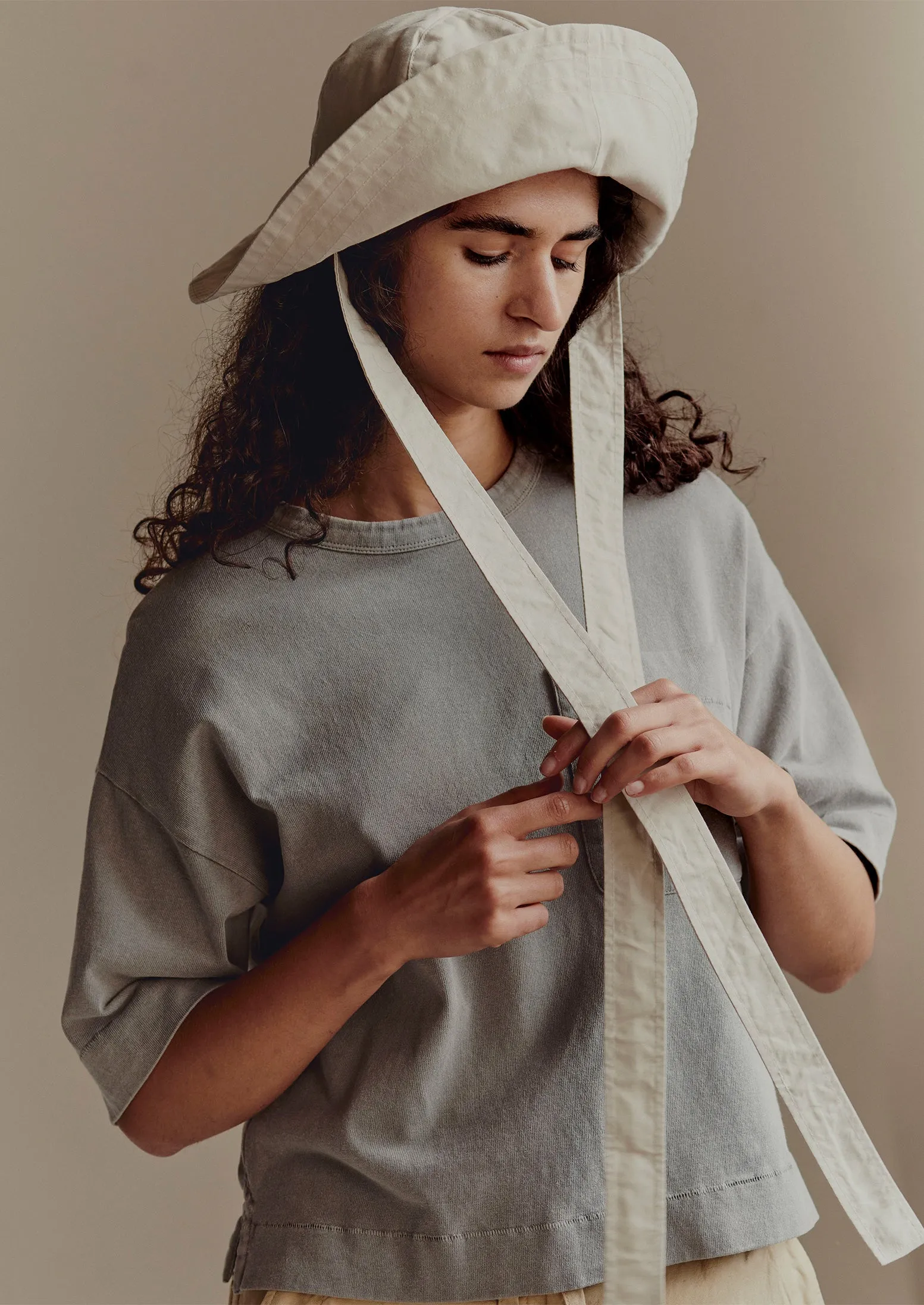 Mineral Dyed Cotton Boxy Tee | Carbon sold by TOAST product image thumbnail 5