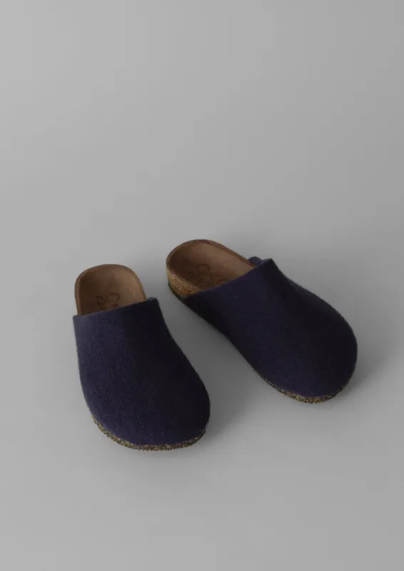 Bosabo Felt Slippers | Indigo sold by TOAST