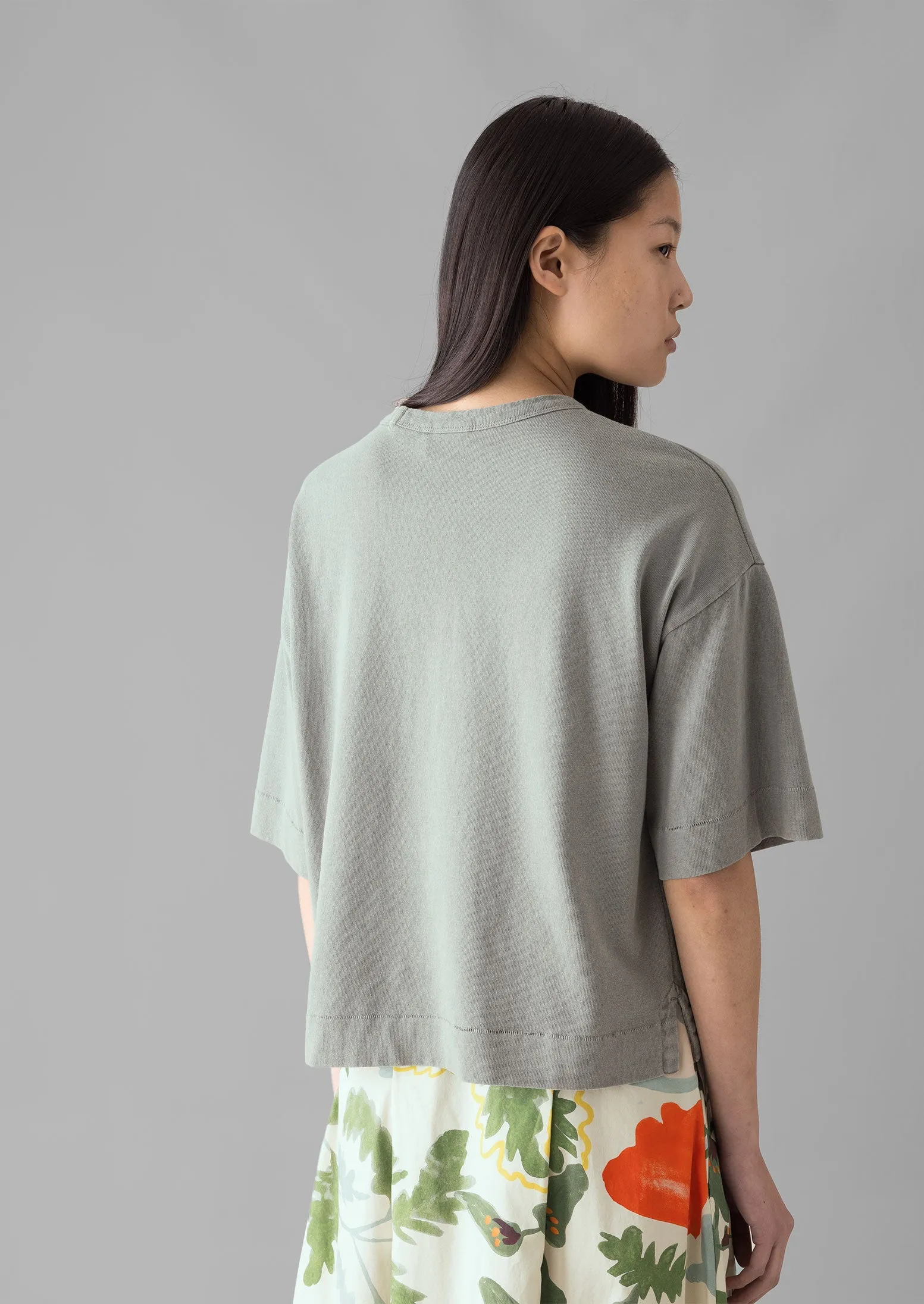 Mineral Dyed Cotton Boxy Tee | Carbon sold by TOAST product image thumbnail 4