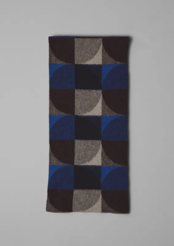 Colour Block Wool Scarf | Charcoal Multi sold by TOAST