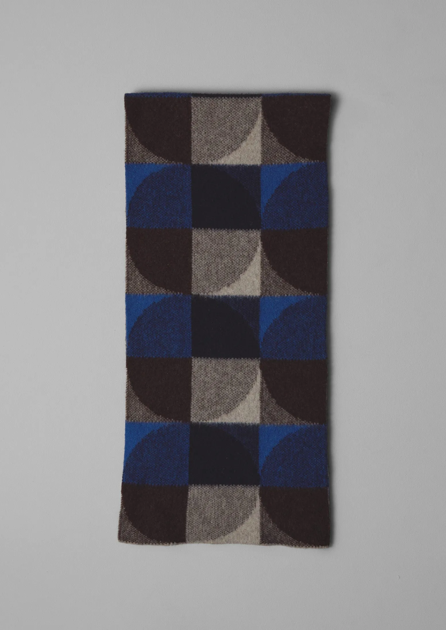 Colour Block Wool Scarf | Charcoal Multi sold by TOAST