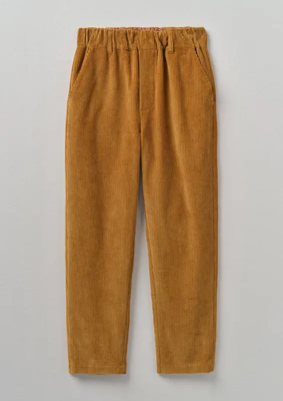 Gabi Organic Cord Pull On Trousers | Toffee sold by TOAST