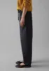 Suki Wool Cotton Seersucker Check Trousers | Carbon sold by TOAST