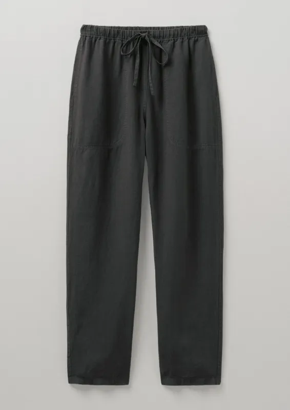 Panelled Linen Trousers | Black Coffee sold by TOAST