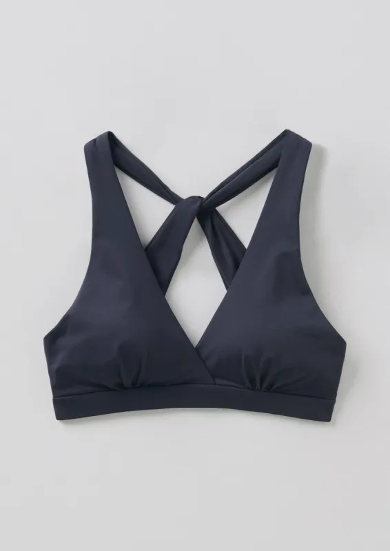 Recycled Bibi Bikini Top | Black sold by TOAST