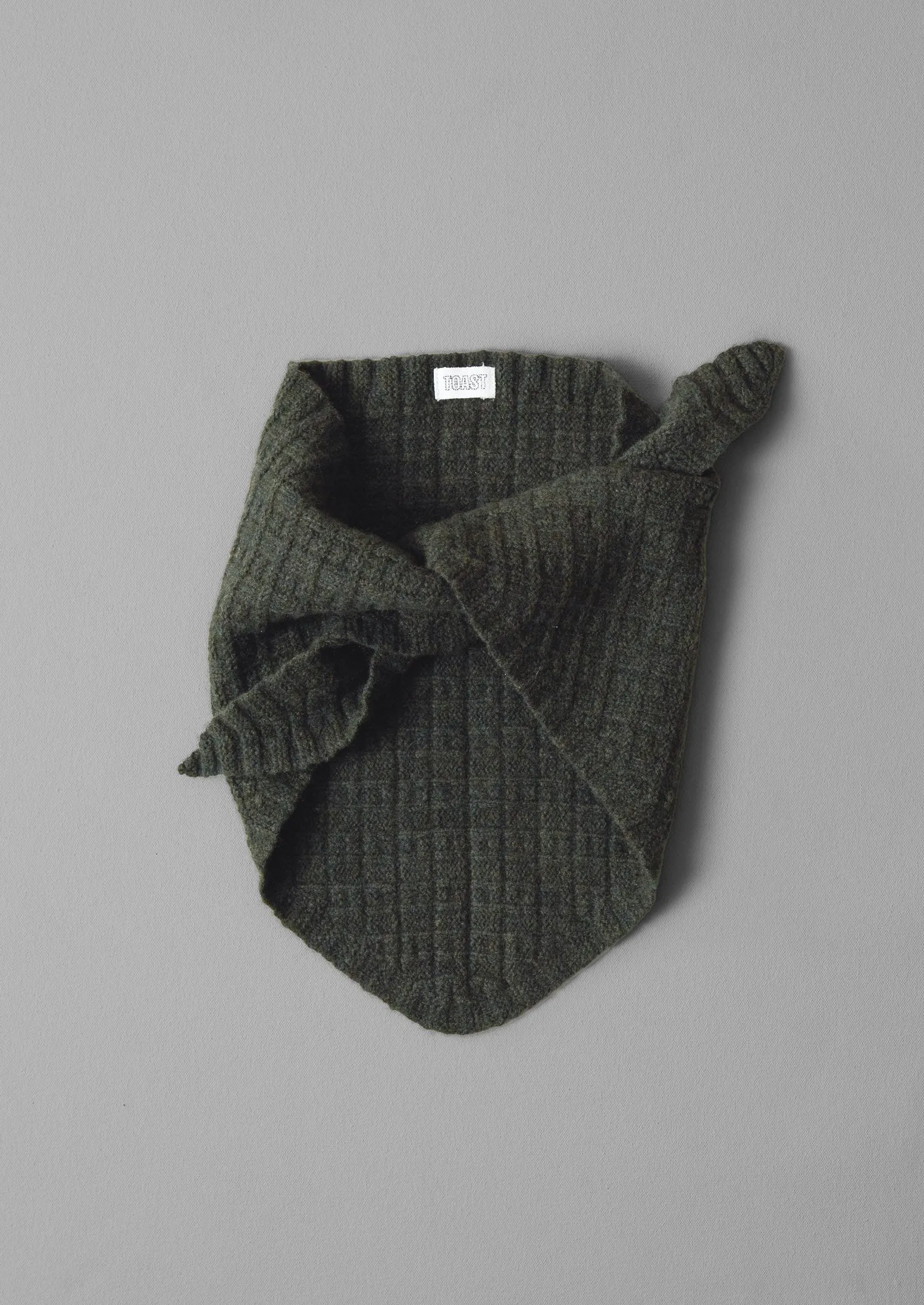 Knitted Wool Bandana | Seaweed sold by TOAST