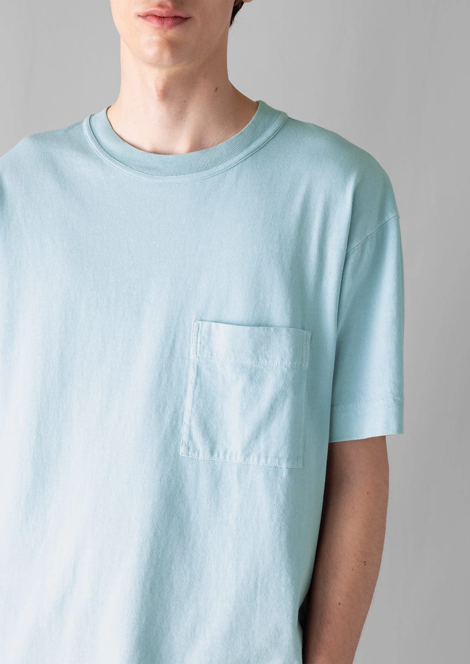 Mineral Dyed Organic Cotton Tee | Sky Blue sold by TOAST product image thumbnail 4