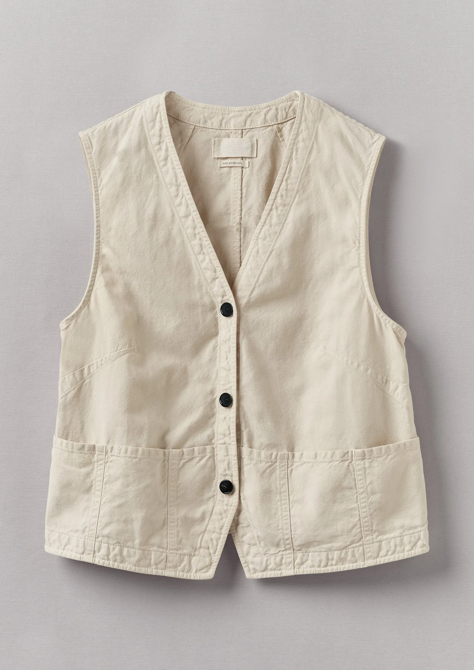 【はるゆうご】 Linen Canvas Long Vest はるゆうご様専用】 Linen Canvas Long Vest