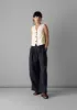 Cotton Linen Canvas Waistcoat Top | Wood Ash sold by TOAST