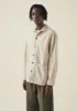 Crinkle Organic Cotton Stripe Shirt | Oyster Grey/Birch sold by TOAST