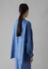 Garment Dyed Linen Oversized Shirt | Blue Violane sold by TOAST