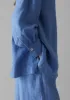 Garment Dyed Linen Oversized Shirt | Blue Violane sold by TOAST