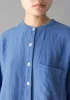 Garment Dyed Linen Oversized Shirt | Blue Violane sold by TOAST