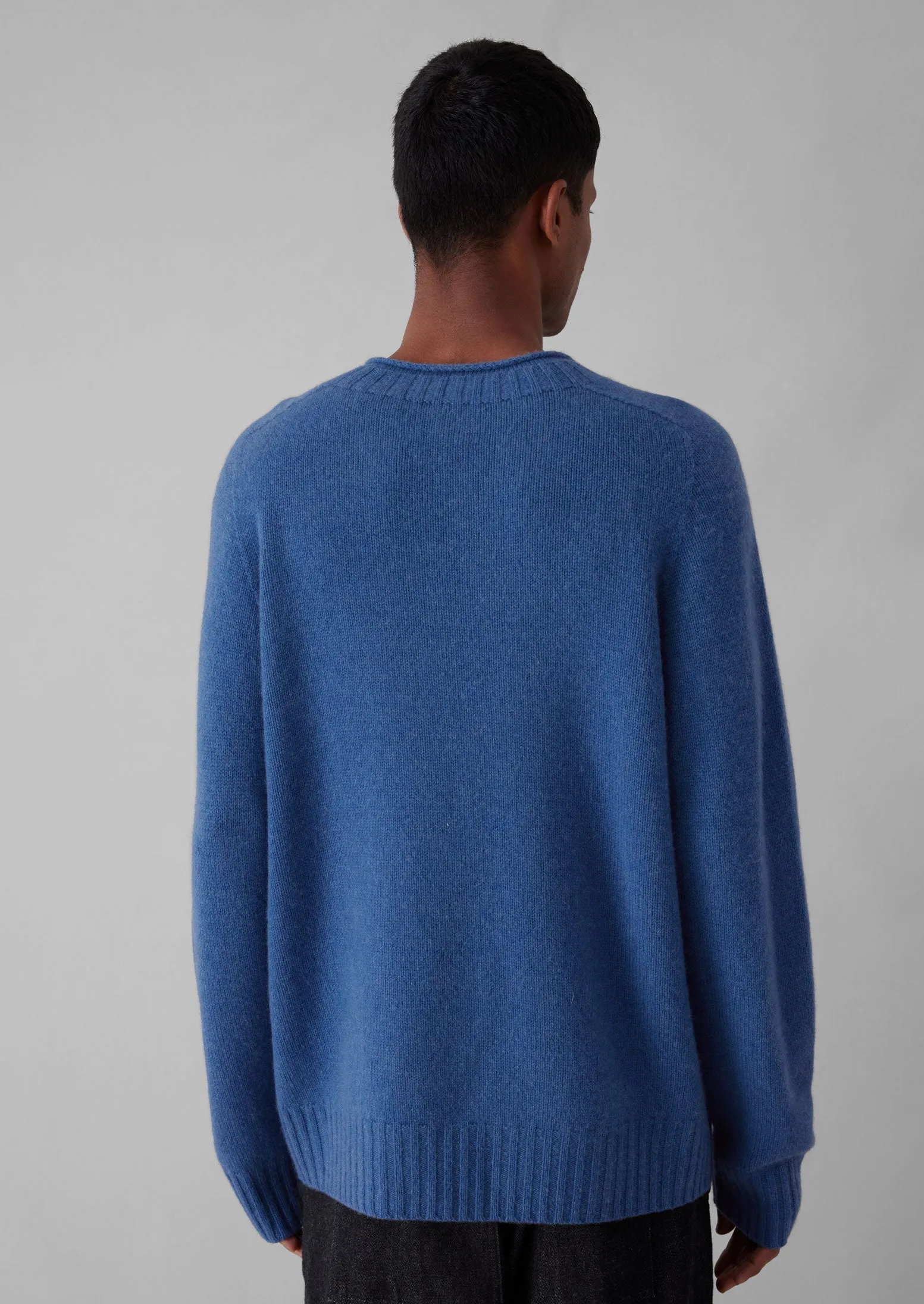Seamless Wool Cashmere Sweater | Slate Blue sold by TOAST product image thumbnail 4
