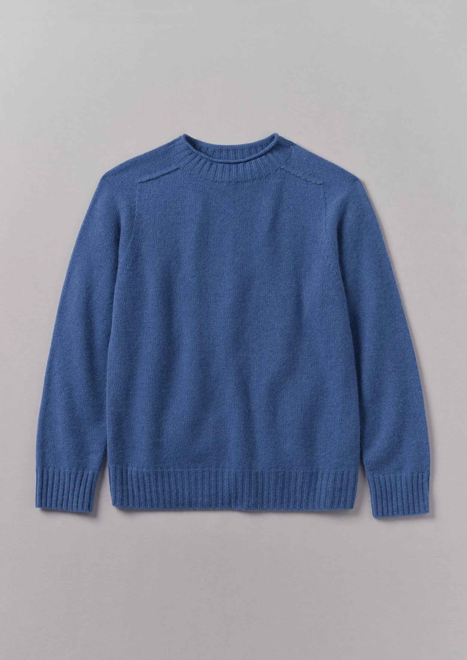 Seamless Wool Cashmere Sweater | Slate Blue sold by TOAST