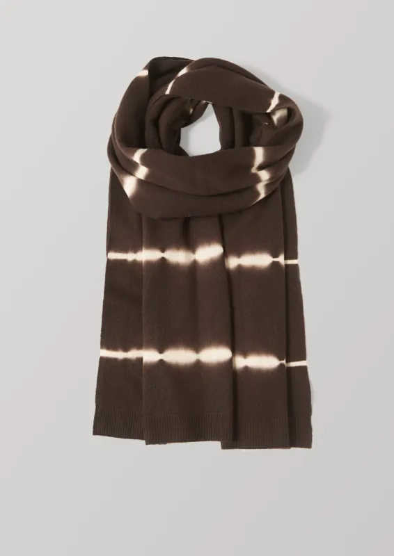 Tie Dye Wool Cashmere Scarf | Brown sold by TOAST