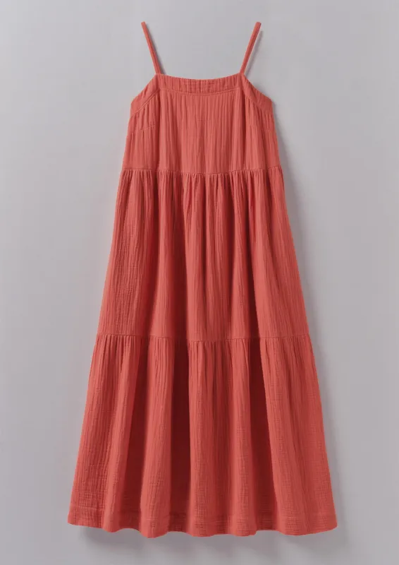 Tiered Crinkle Cotton Gauze Dress | Poppy sold by TOAST