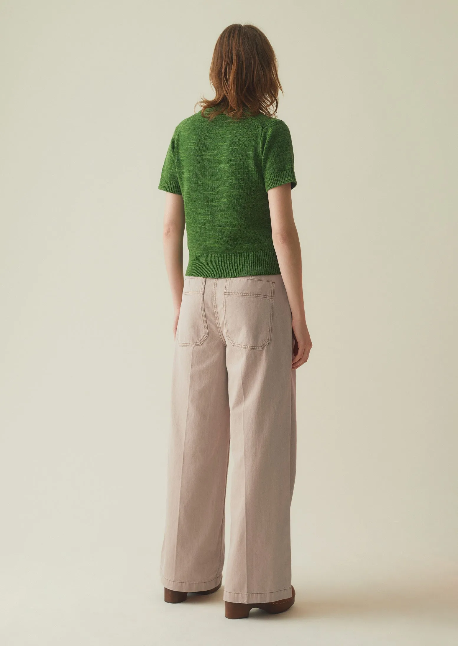 Flat Front Denim Trousers | Clay sold by TOAST product image thumbnail 4