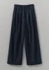 Cotton Hemp Denim Wide Leg Trousers | Indigo sold by TOAST