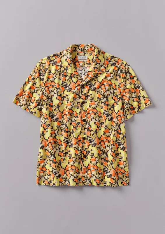 Hedgerow Cotton Short Sleeve Shirt | Burnt Orange sold by TOAST
