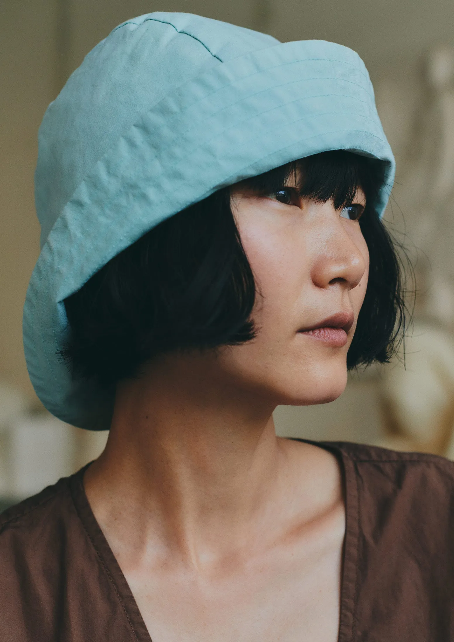 Studio Kettle Rain Cotton Hat | Mist sold by TOAST product image thumbnail 4