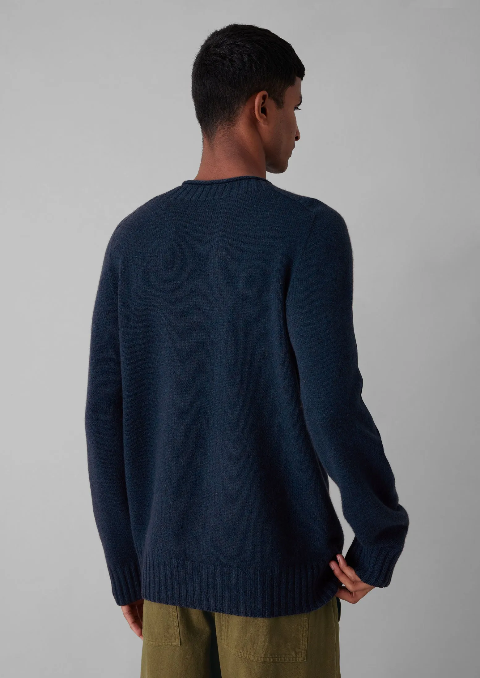 Seamless Wool Cashmere Sweater | Midnight sold by TOAST product image thumbnail 4