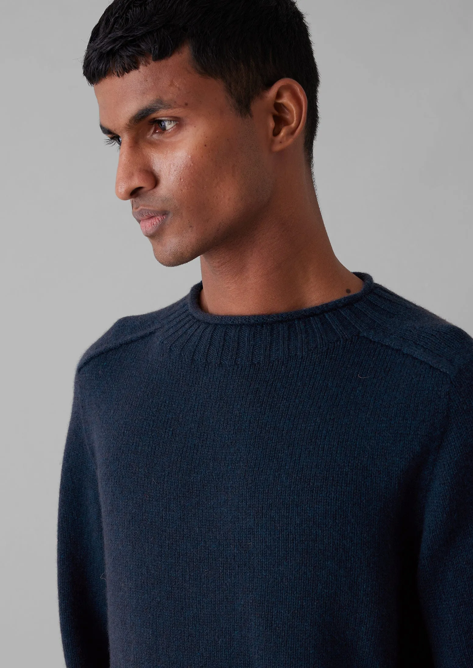 Seamless Wool Cashmere Sweater | Midnight sold by TOAST product image thumbnail 2