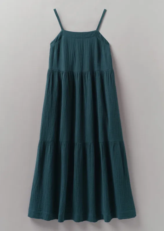 Tiered Crinkle Cotton Gauze Dress | Puck sold by TOAST