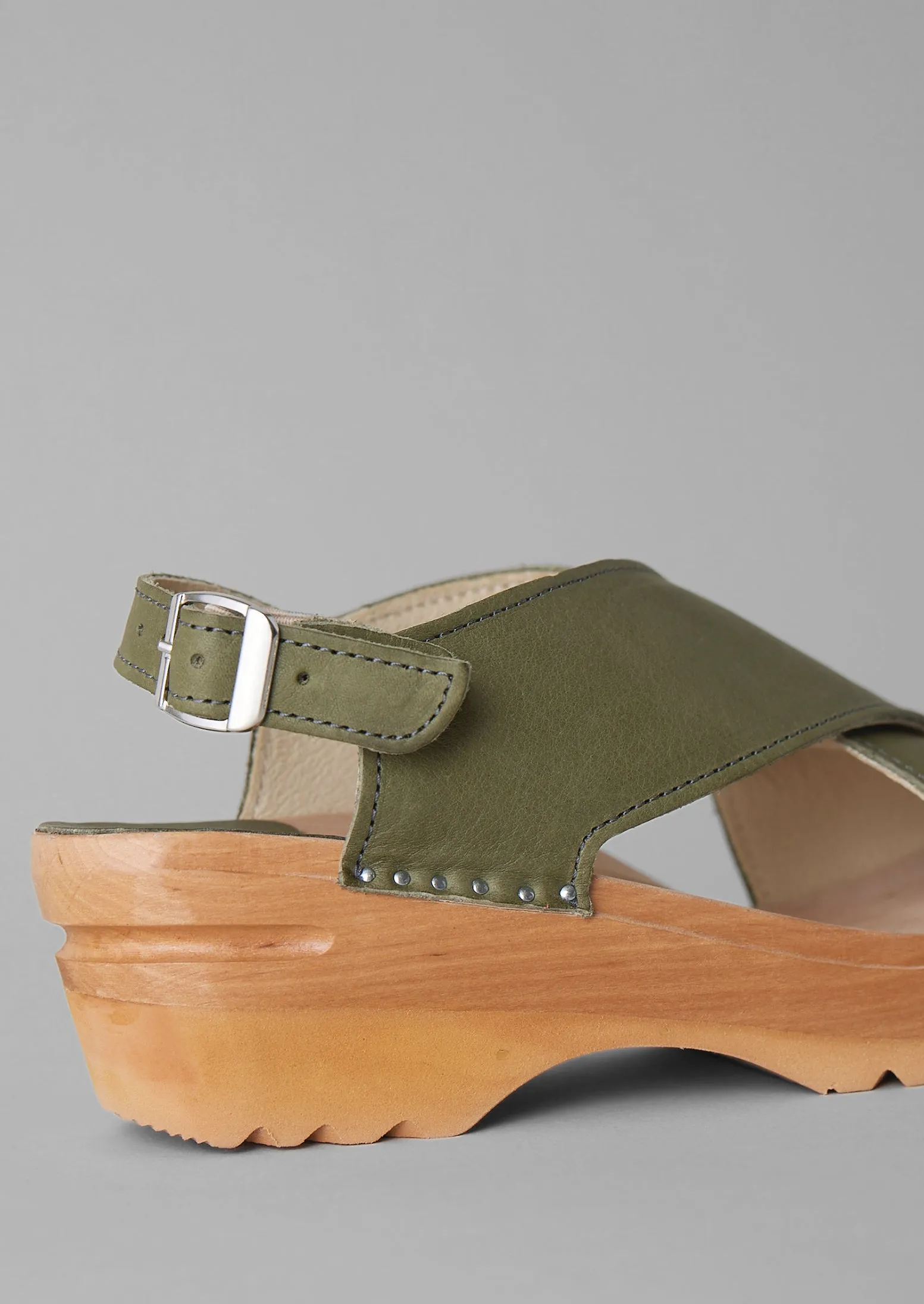 Troentorp Leather Clog Sandals | Agave sold by TOAST product image thumbnail 2