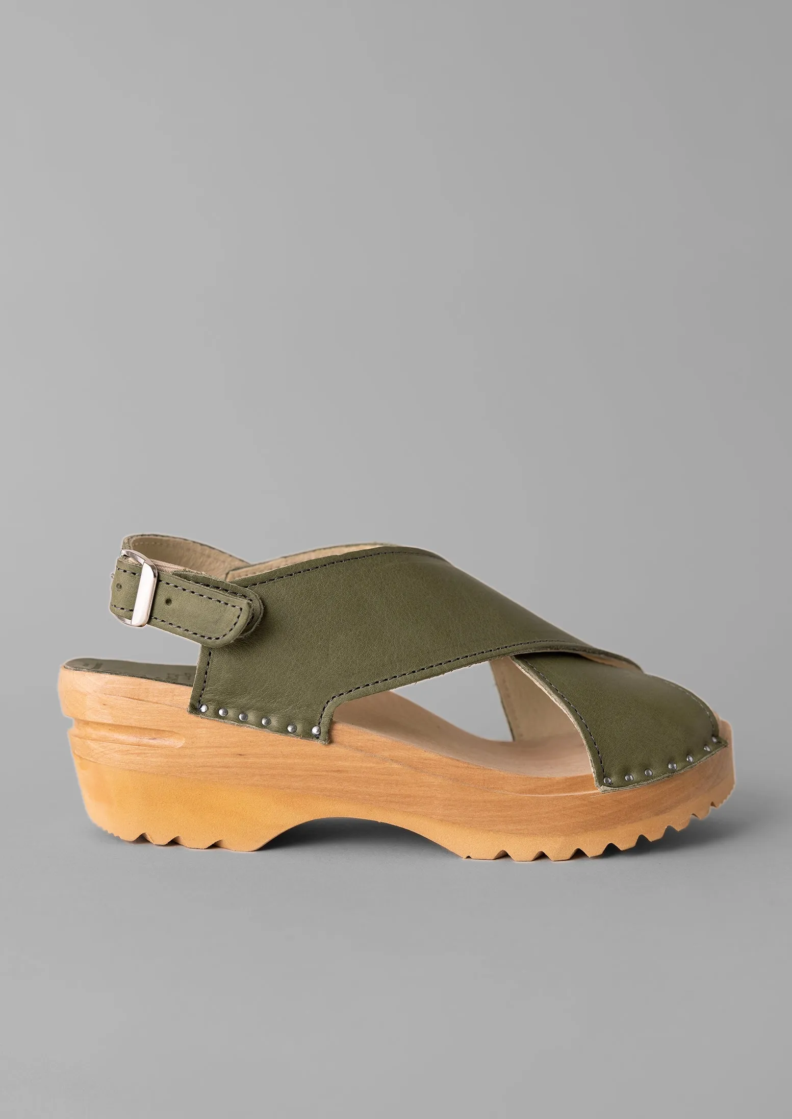 Troentorp Leather Clog Sandals | Agave sold by TOAST product image thumbnail 3