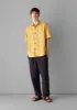 Dropped Shoulder Cotton Linen Shirt | Soft Yellow sold by TOAST