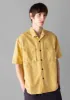 Dropped Shoulder Cotton Linen Shirt | Soft Yellow sold by TOAST