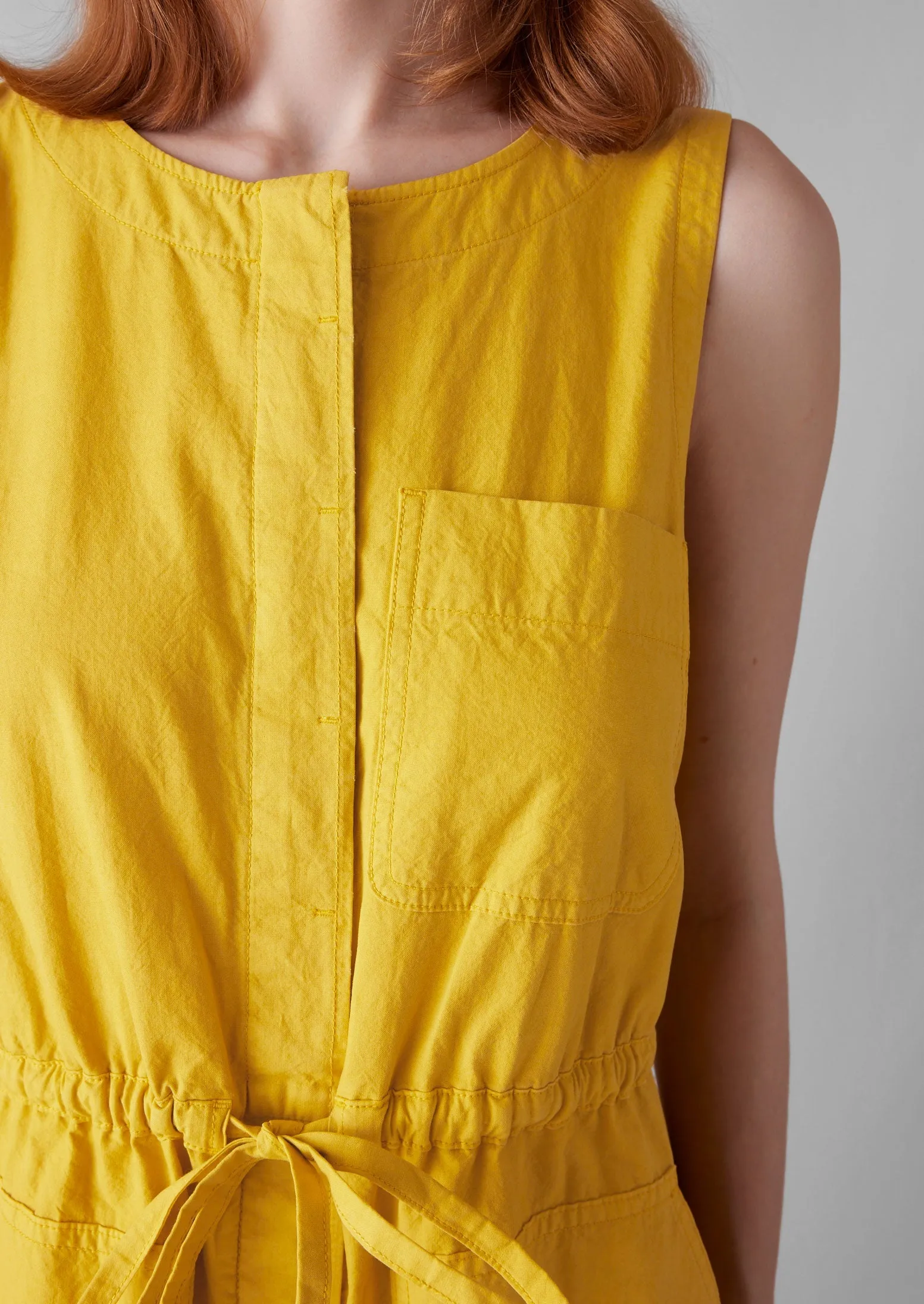 Cotton Linen Wide Leg Jumpsuit | Marigold sold by TOAST product image thumbnail 5