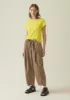 Cotton Poplin Easy Pleated Trousers | Taupe sold by TOAST