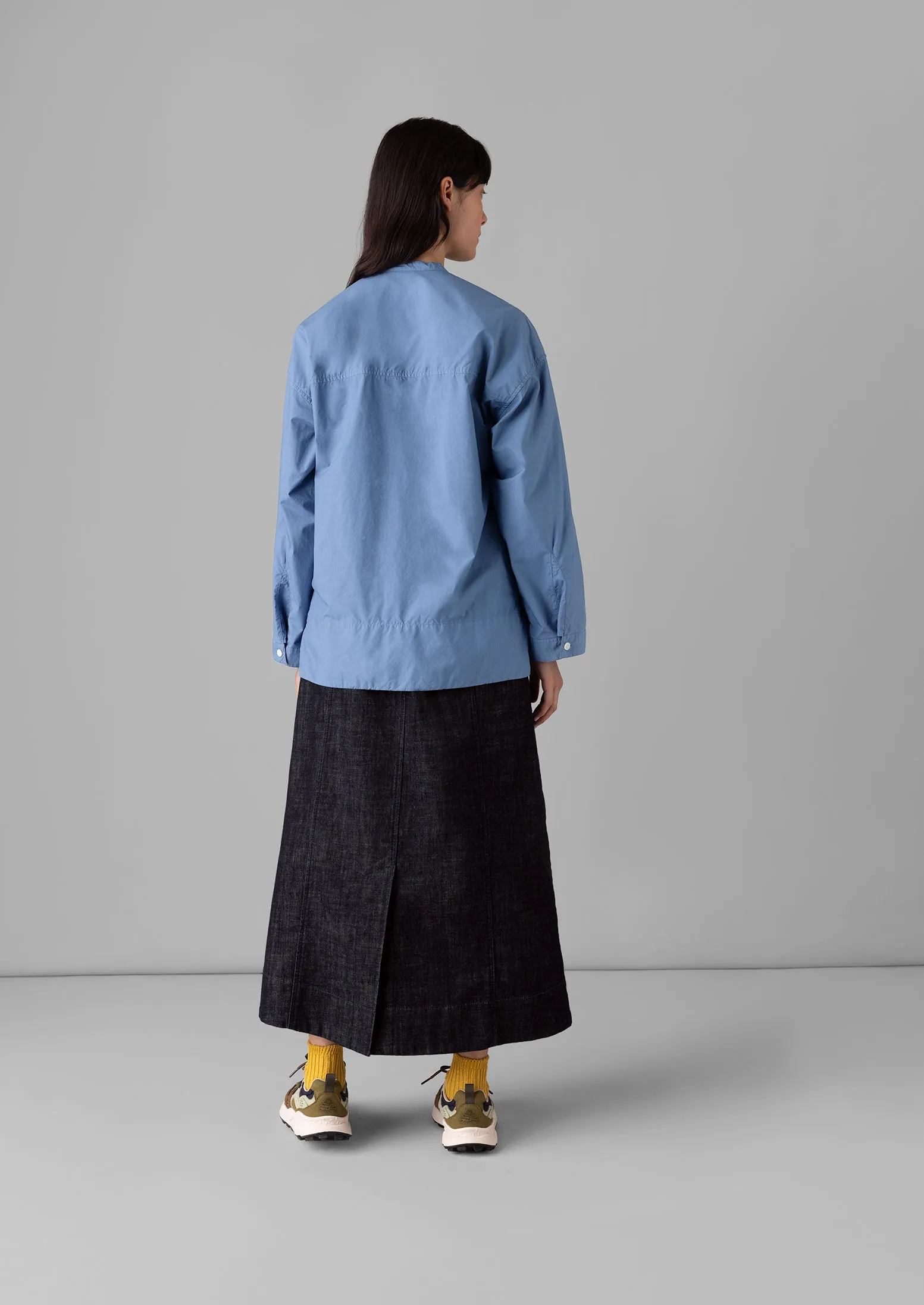 Patch Pocket Organic Indigo Denim Skirt | Indigo sold by TOAST product image thumbnail 4