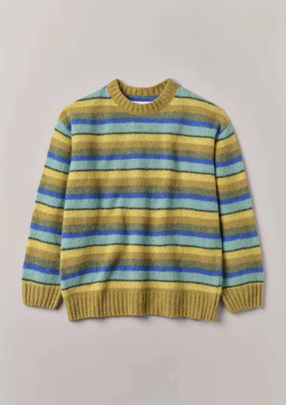 Brushed Stripe Sweater | Mustard Multi sold by TOAST