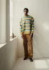 Brushed Stripe Sweater | Mustard Multi sold by TOAST