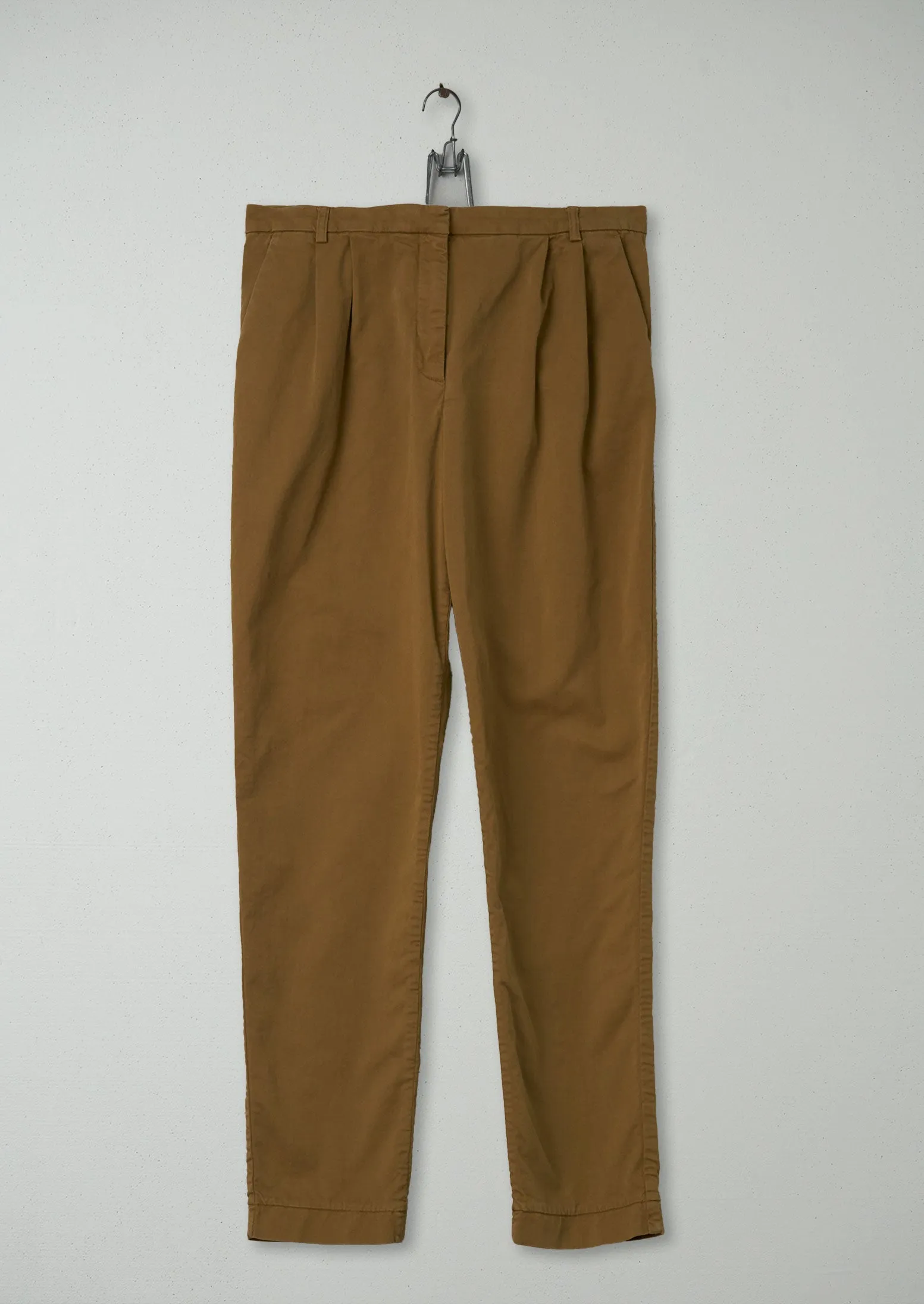 Reworn George Pleat Trousers Size 14 (201) | Olive sold by TOAST