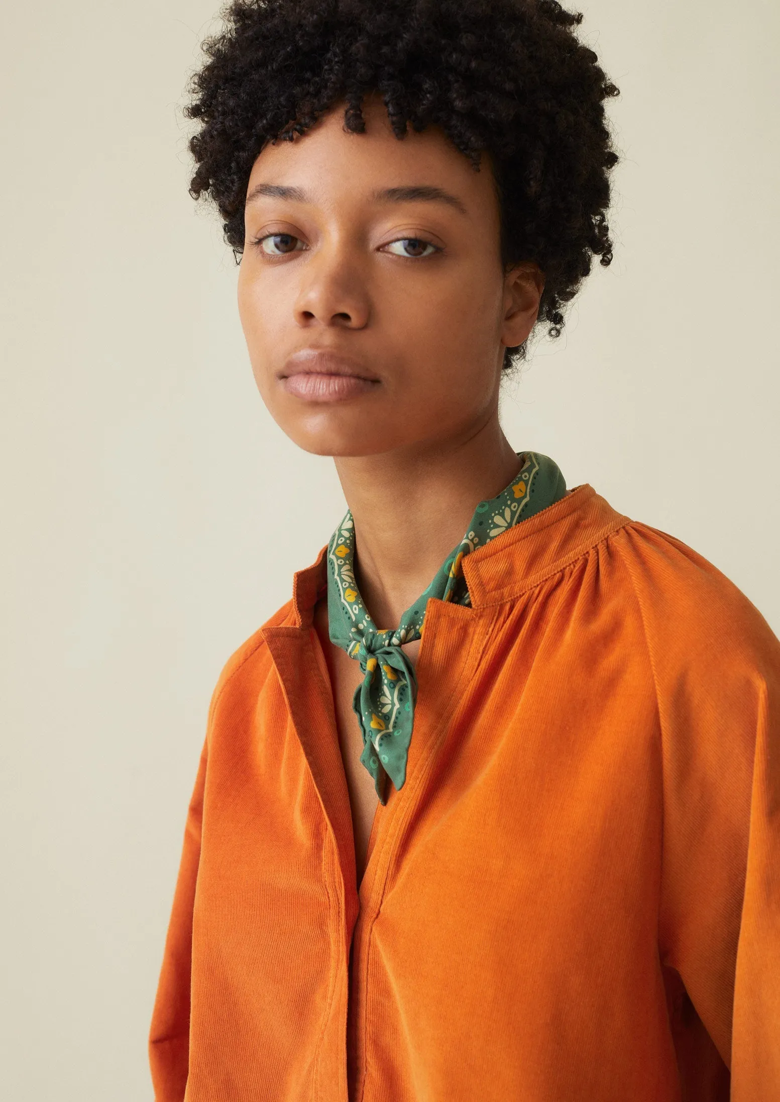 Organic Needlecord Raglan Shirt | Spice sold by TOAST product image thumbnail 4